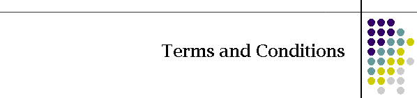 Terms and Conditions